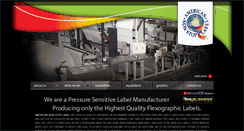 Desktop Screenshot of americannonstoplabel.com